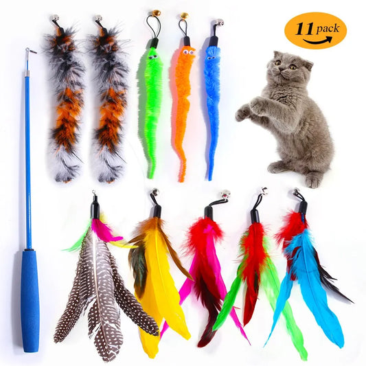 Cat Replacement Feather Toy Set