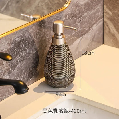 Retro Style Ceramic Push-Type Soap Dispenser