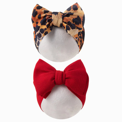 Baby Lepoard Flower Pirnt Bullet Headband