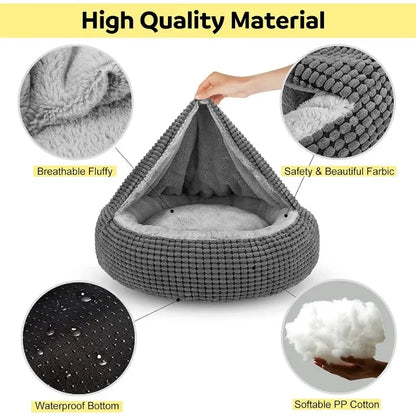 Bed Soft Plush Cozy Attached Blanket Bed