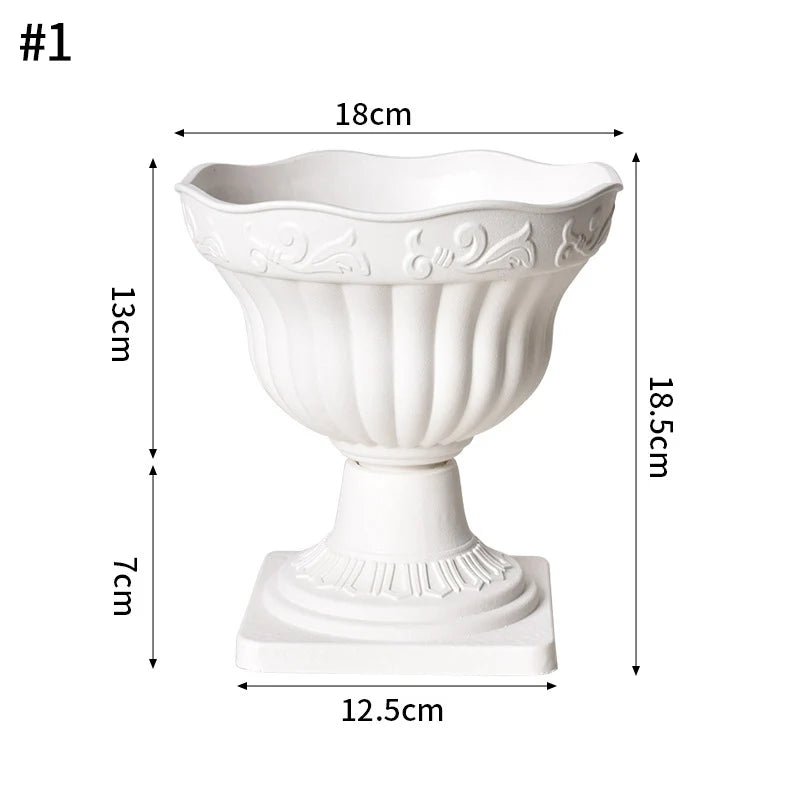 Imitation Ceramic Flower Bottle Nordic Vase