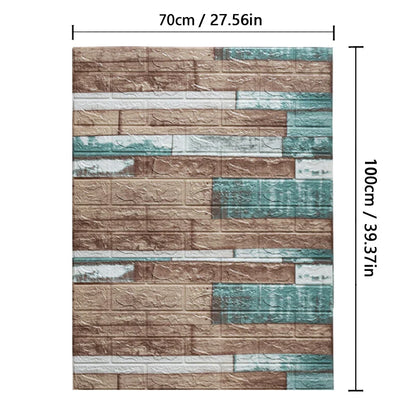 3D Brick Wallpaper Foam Wall Sticker