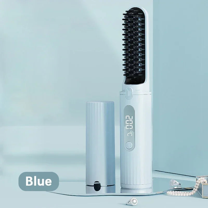 Wireless Electric Heating Straight Hair Comb