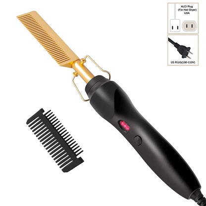 Electric 2 in1 Hot Comb Hair Straightener Comb