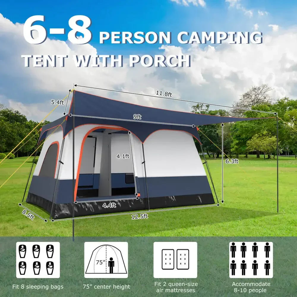 Family Cabin Person Camping Tent