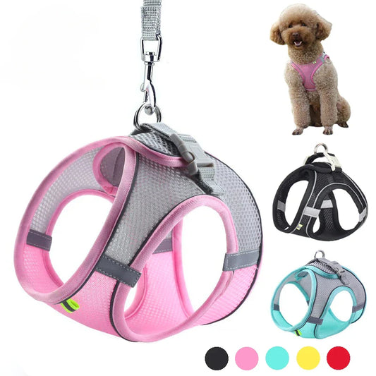 Dog Adjustable Harness Vest Set