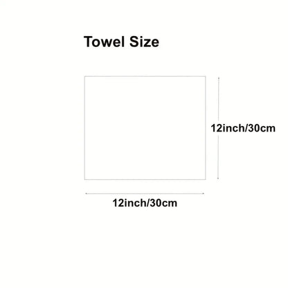 1pc Coral Fleece Hangable Hand Towel
