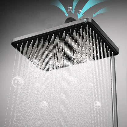 Lights Tempered Glass Bathroom Luxury Shower