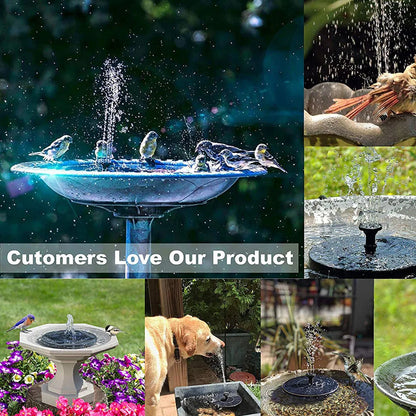 Outdoor Solar Bird Bath Fountain Pump