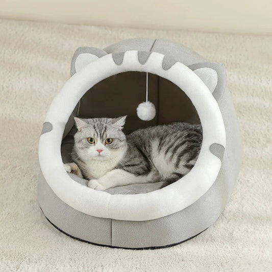 Cat Kitten Cave Cushion Warm Sleeping House