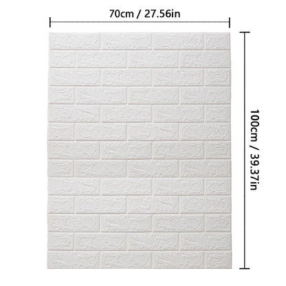 3D Brick Wallpaper Foam Wall Sticker