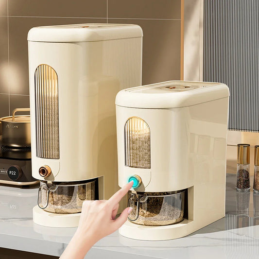 Dry Food Rice Storage Dispenser Box