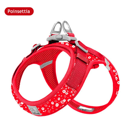 Dog Truelove Floral Printing Mesh Harness
