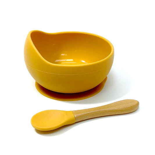 Baby Spill-proof Silicone Feeding Bowl
