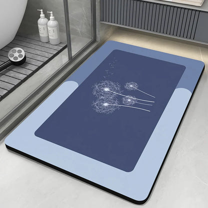 Quick Dry Bathroom Absorbent Anti Slip Floor Mat
