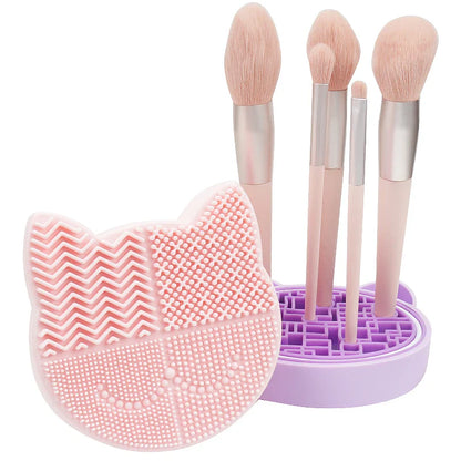 Silicone Makeup Brush Cleaning Storage Box