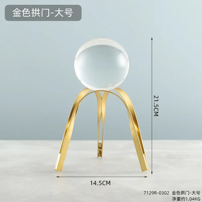 Nordic Light Luxury Crystal Ball Ornaments