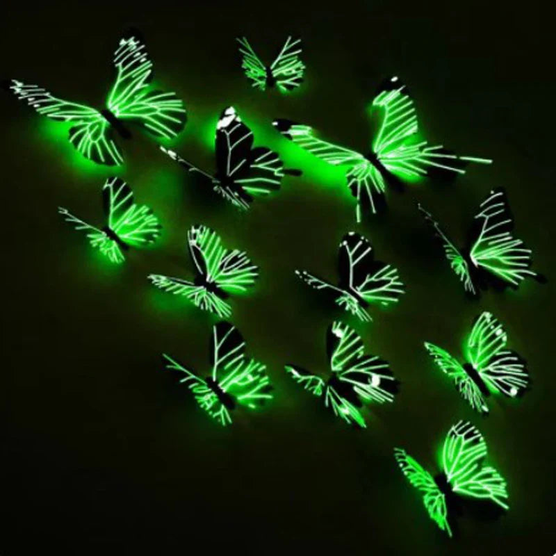 3D Luminous Butterfly Creative Wall Sticker