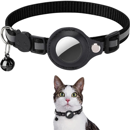 Cat Adjustable Strips Air Tag Holder Collar B