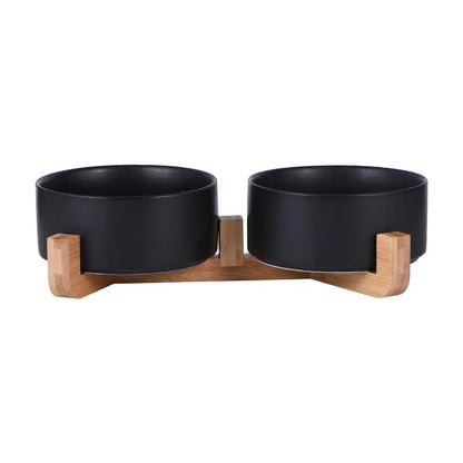 Dog Wooden Frame Protection Cervical Bowl