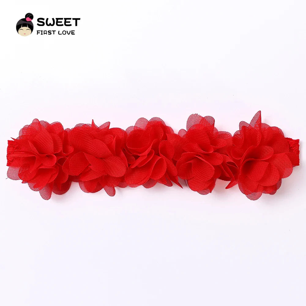 Baby Soft Elastic Cute Flower Hairband