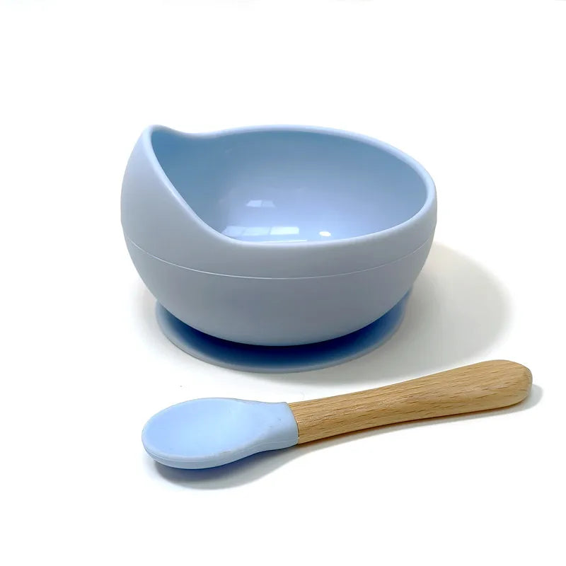 Baby Spill-proof Silicone Feeding Bowl