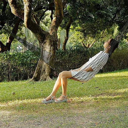 Outdoor Camping Nylon Rope Hammock