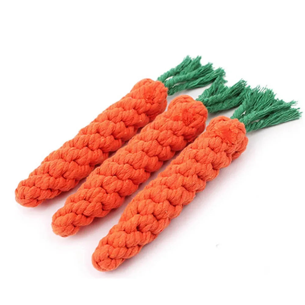 Dog Carrot Bite Rope Toy