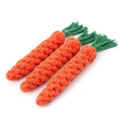 Dog Carrot Bite Rope Toy
