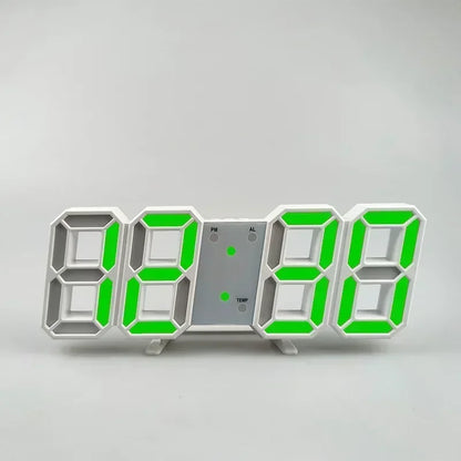 3D LED Digital Alarm Wall Clock