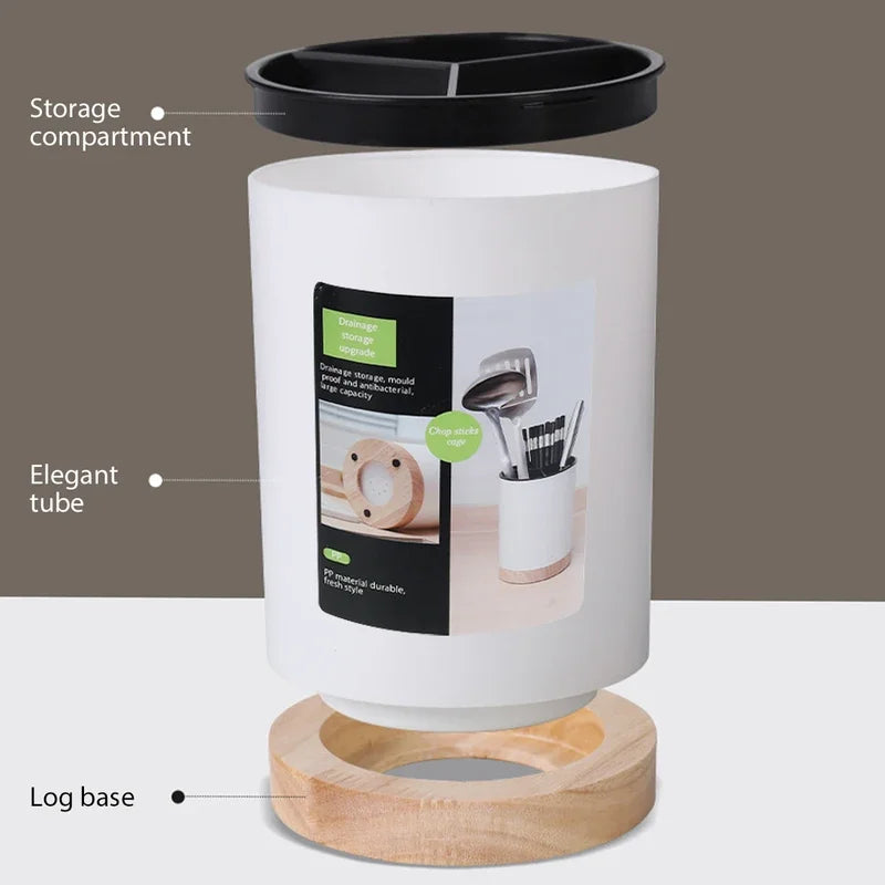 Kitchen 360° Rotatable Utensil Spoon Holder