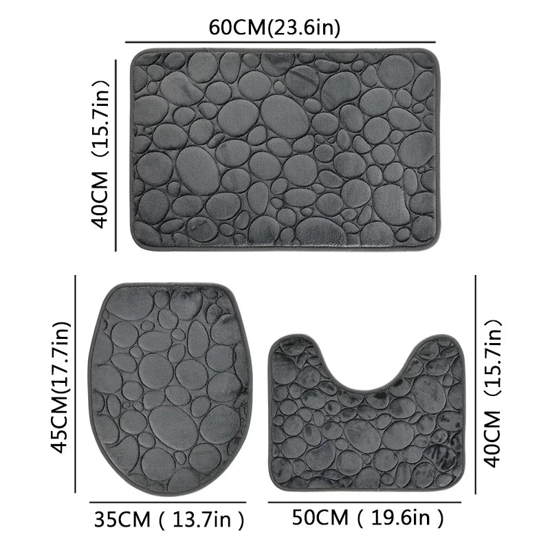Bathroom Water-absorbig Non-slip Floor Mat