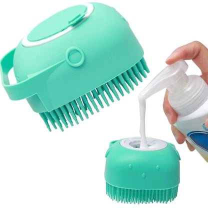 Pet Soft Silicone Rubber Shampoo Brush