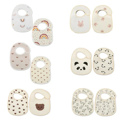 Bbaby Waterproof Cotton Bear Bibs