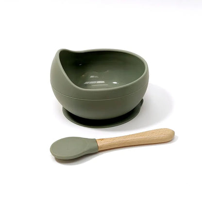 Baby Spill-proof Silicone Feeding Bowl