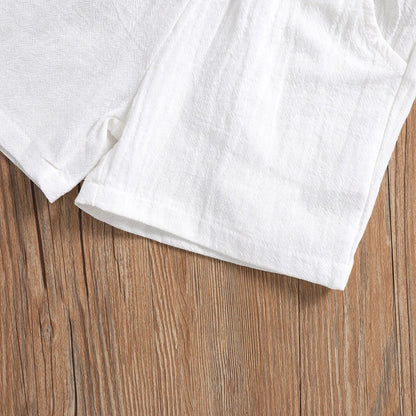 Baby Solid Turn-Down Collar Shirt