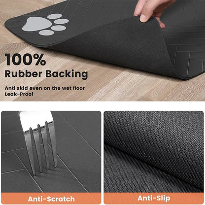 Dog Quick Dry Waterproof Food Bowl Mat