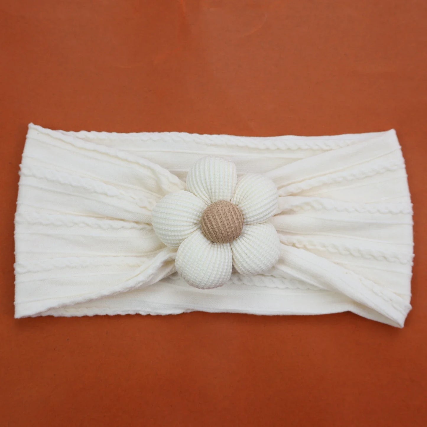 Baby Soft Elastic  Flower Nylon Hairband