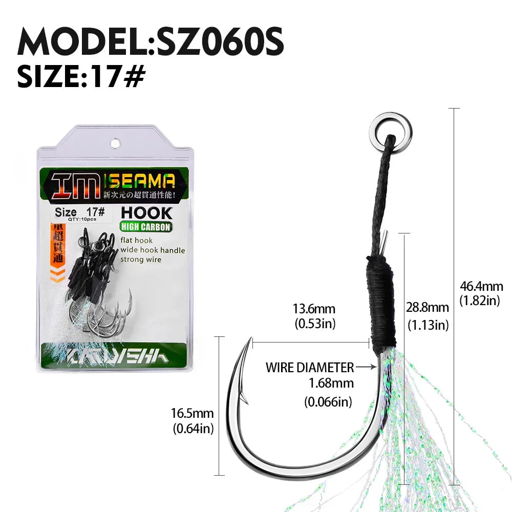 Metal Jig Tail Assist Fishing Hook
