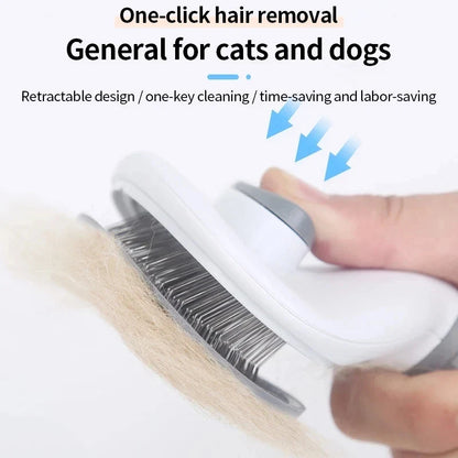 Cat Stainless Steel Hair Brush