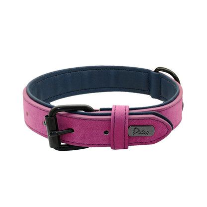 Pet Durable Real Leather Necklace Collar