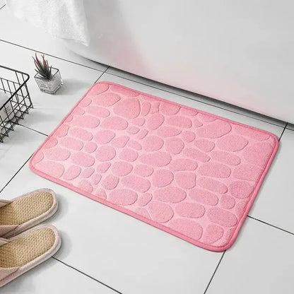 Bathroom Living Room Embossed Fiber Carpet