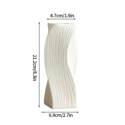 Imitation Ceramic Flower Bottle Nordic Vase