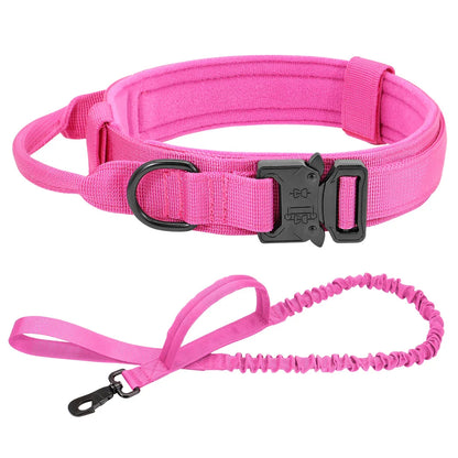 Dog Durable Tactical Collar Leash Set