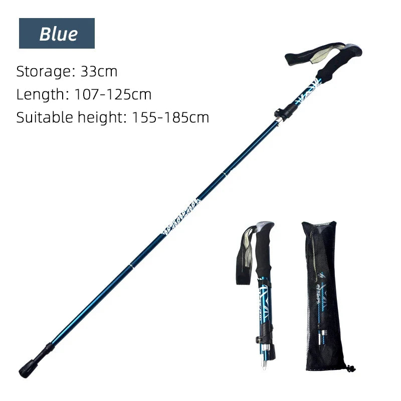 Outdoor Portable Fold Walking Hiking Stick