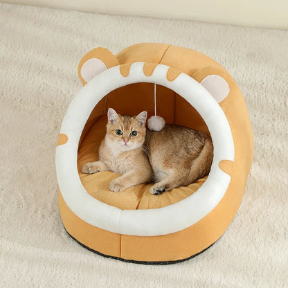 Cat Kitten Cave Cushion Warm Sleeping House