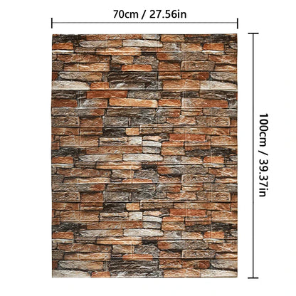 3D Brick Wallpaper Foam Wall Sticker