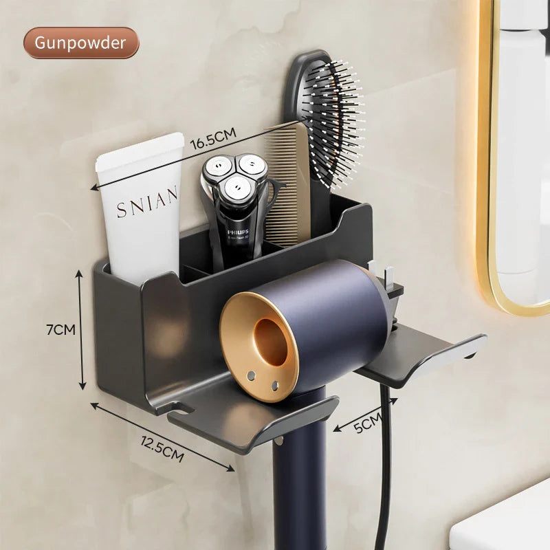 Bathroom Shower Hairdryer Organizer