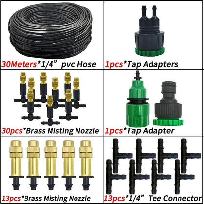 Garden Misting Cooling System Watering Nozzle