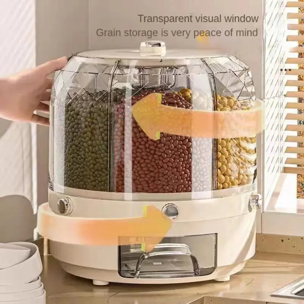 Kitchen 360 Degree Rotating Storage Box